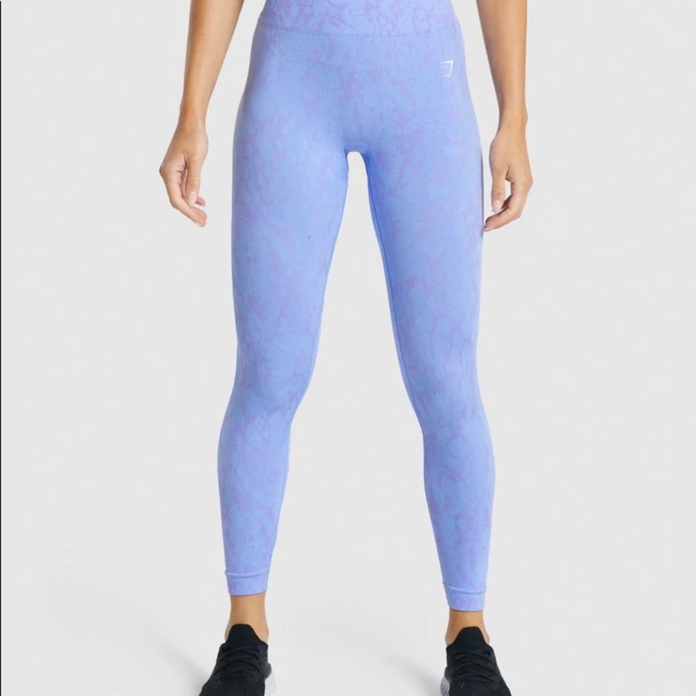 Gymshark Butterfly Light Blue Adapt Animal Seamless Leggings Small